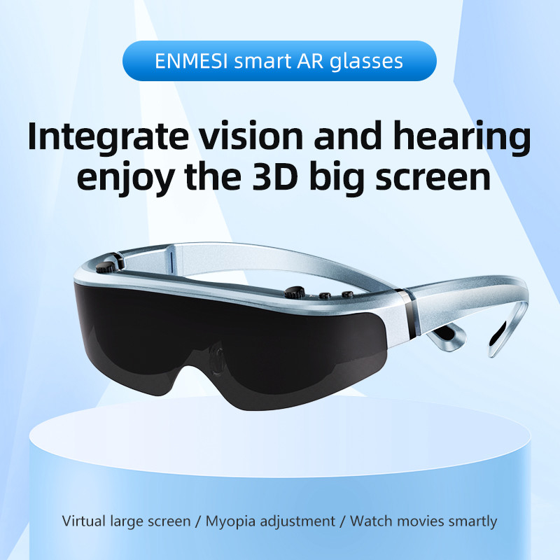 Occhiali intelligenti USB-C AR con 1800 Nits Gran FOV 43° 1080P 60Hz Display OLED montato sulla testa