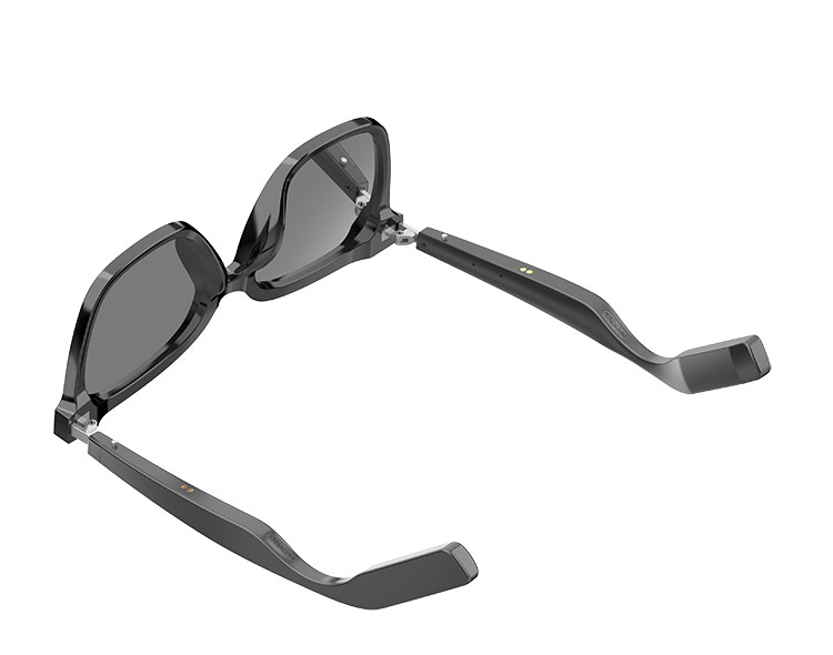 10 ore Black Smart Music Occhiali da sole Bluetooth con chiamata ad alta capacità 110mAh*2 Bluetooth Versione BT 5.3