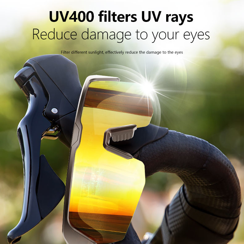 UV 400 Sport Bluetooth Occhiali da guida Bluetooth 5.3 Batteria 50 ore di ciclismo