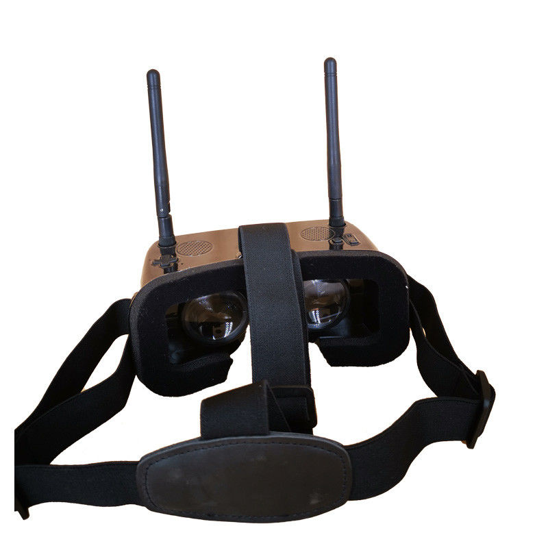 Occhiali FPV con schermo mini da 2 pollici, FOV di 120 gradi, ricevitore 48CH e batteria da 1000mAh