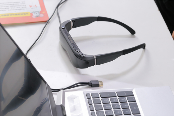 Occhiali intelligenti VR personalizzati con logo, visualizzazione video HDMI e USB C con diottrine